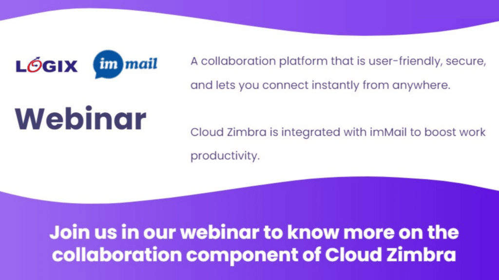 Invite To Logix Immail Webinar